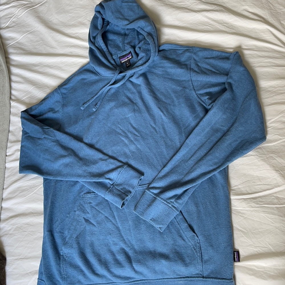Patagonia Men’s Terry hoodie, blue